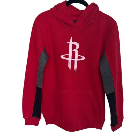 Outerstuff NBA Youth Houston Rockets Logo Hoodie Red Size Large 14-16 Basketball - Picture 2 of 8